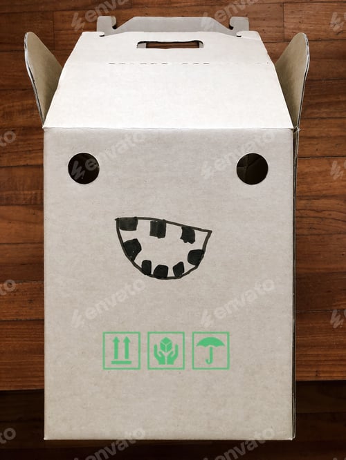 Preview: Kid playtime with reused box