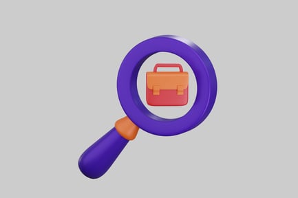 Preview: Briefcase search icon