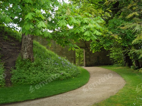 Preview: Picturesque landscape featuring lush greenery in an English park