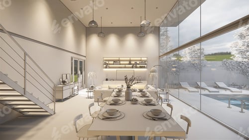 Vista previa: Interior de la casa en 3D