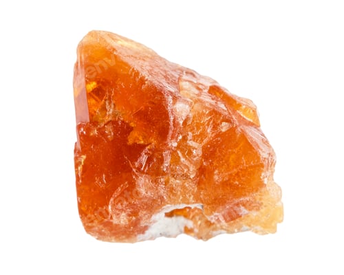 Preview: unpolished scheelite mineral isolated on white