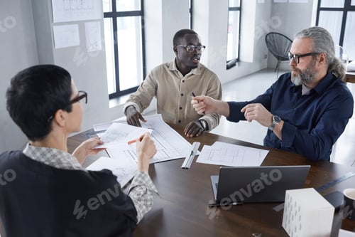Preview: Architects having business meeting