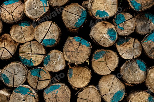 Preview: Cut logs with color of background