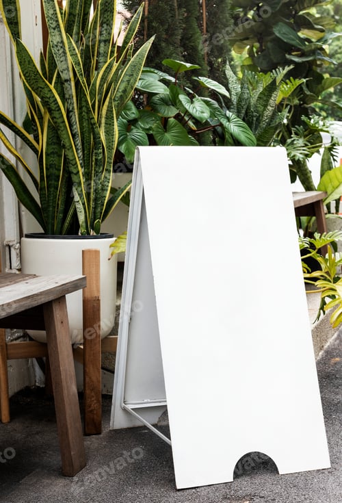Preview: Foldable a-frame sign for cafes and restaurants