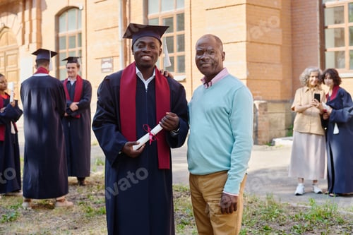 Preview: Parent supporting his son during graduation