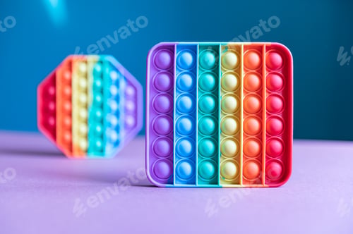 Preview: Rainbow Pop It Bubble Sensory Fidget Toys
