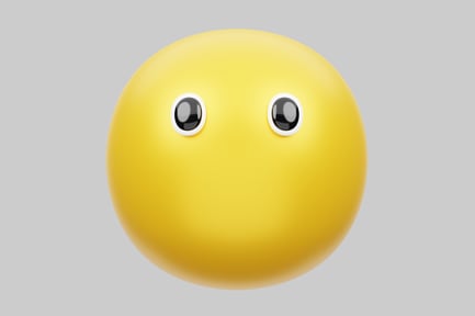 Preview: Simple happy yellow face emoji