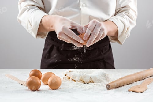 Preview: Hands kneading a dough