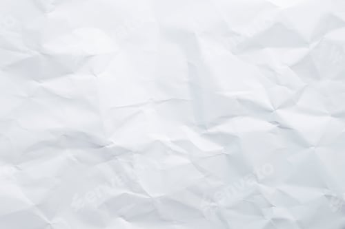 Preview: White crumpled paper texture abstract background with copy space