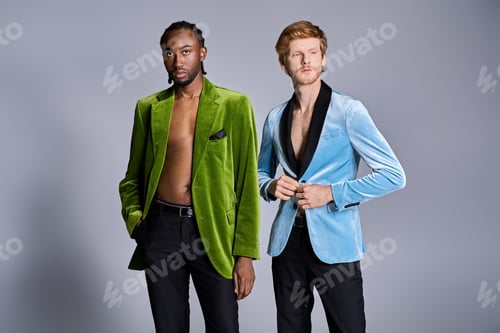 Visualização: Dapper Duo: Multicultural Men Pose