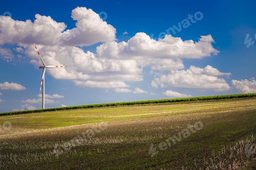 Preview: Farmlands and Wind Turbine