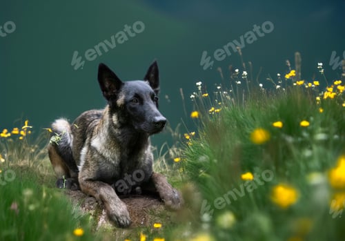 Preview: malinois in nature
