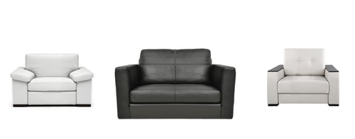 Preview: three armchairs isolated