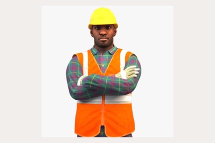 Preview: Construction Worker Rigged Character