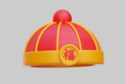 Preview: 3D Chinese New Year Celebration Hat