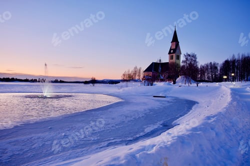Preview: Very Peri colors in the North of Sweden