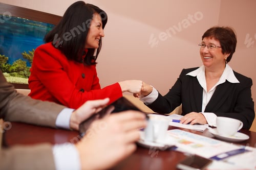 Preview: Two women in a business meeting