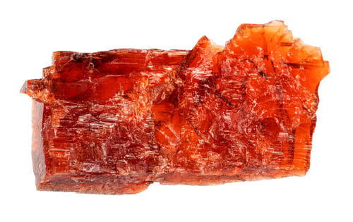 Preview: unpolished villiaumite mineral isolated on white