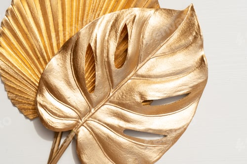Preview: Golden leaves styled stock scene