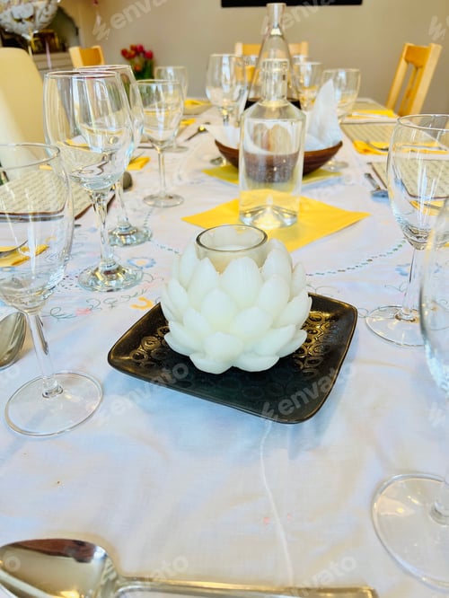 Preview: Table is set for dinner.