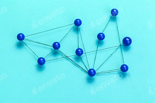 Preview: pins connected creating a network