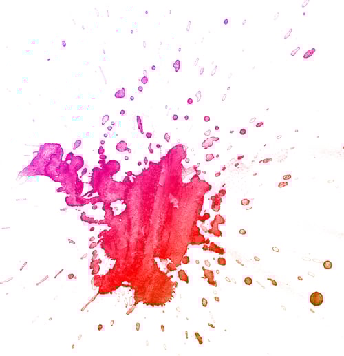 Preview: Watercolor Splatter on White Background with Artistic Flair