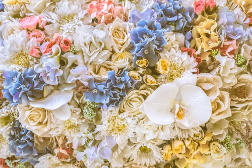 Preview: Bunch of flowers, vintage background.