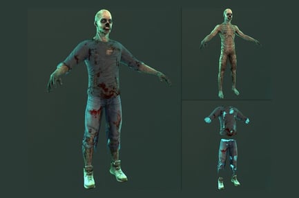 Preview: Undead Horror: Male Zombie Character