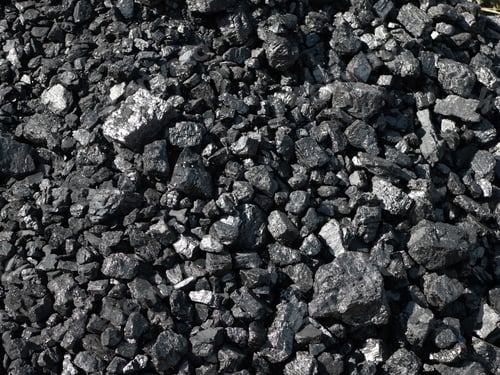 Preview: Barbecue grill coal close up. Black charcoal texture background