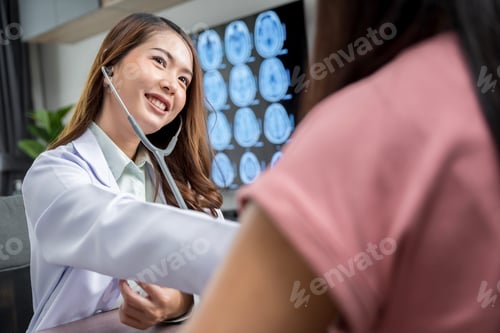 Preview: A beautiful Asian doctor in Thailand discusses the condition of a patient