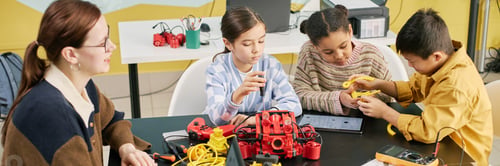 Preview: Header Image of Kids Engaging in STEM Activities with Technology Applications