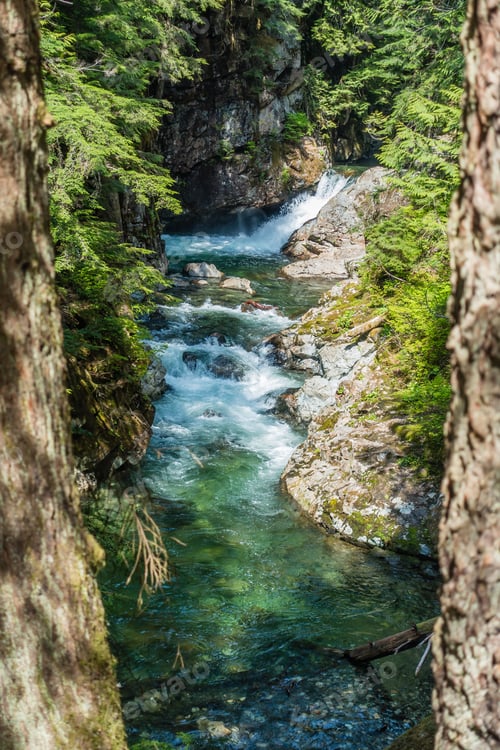 Preview: A View Of Denny Creek In Washington State.