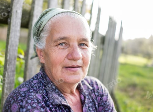 Preview: Portrait Of Senior Country Woman Outdoors