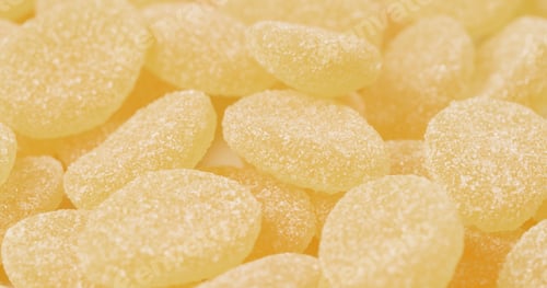 Sweet, Sugary, and Tangy Yellow Gum Drops