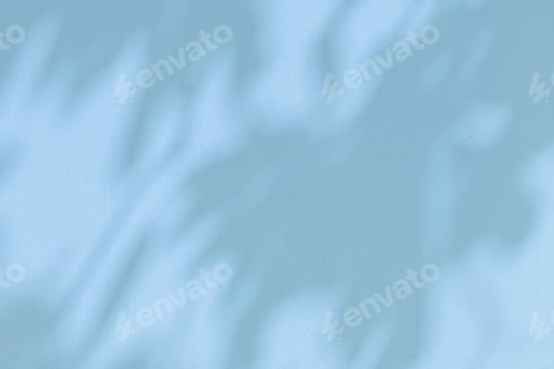 Preview: Shadow on a wall blue background