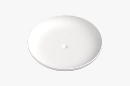 Preview: Elegant White Salad Plate