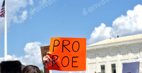 Preview: Abortion rights activists protest in front of the US Supreme Court after Roe vs Wade was overturned