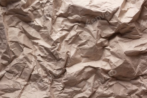 Preview: Crumpled paper background. Parcel paper texture