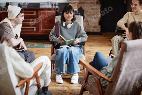 Preview: Woman reading a book for students