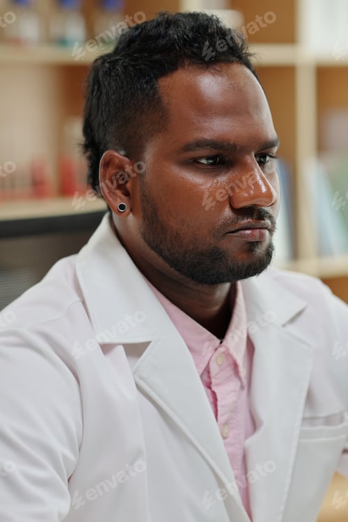 Preview: Pensive Serious Scientist