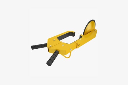 Preview: Yellow hand clamp with black handles