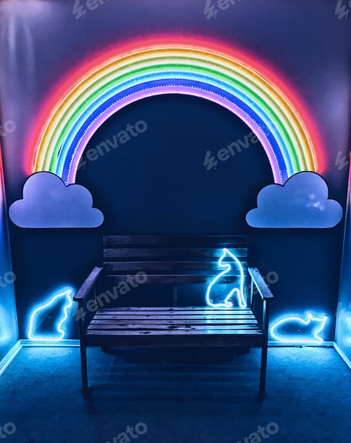 Preview: Rainbow neon lights