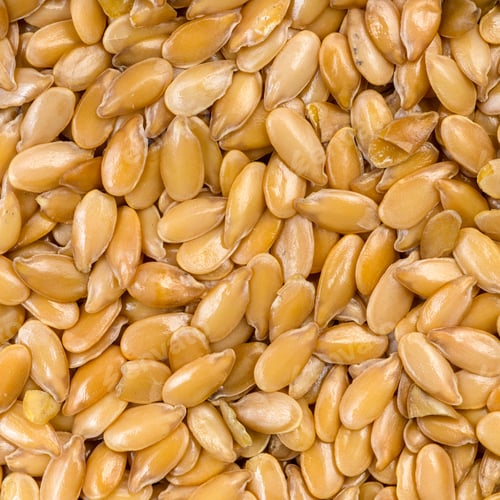 Preview: golden flax seeds close up
