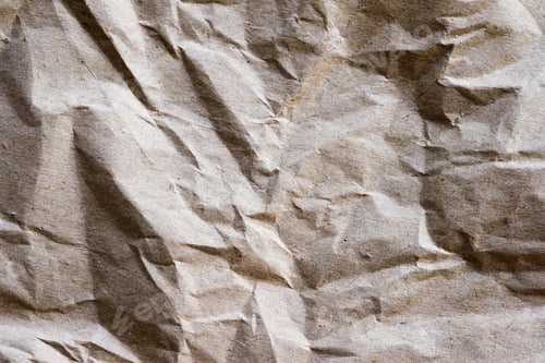 Visualização: Textura de reciclagem amassada de papel de embalagem marrom