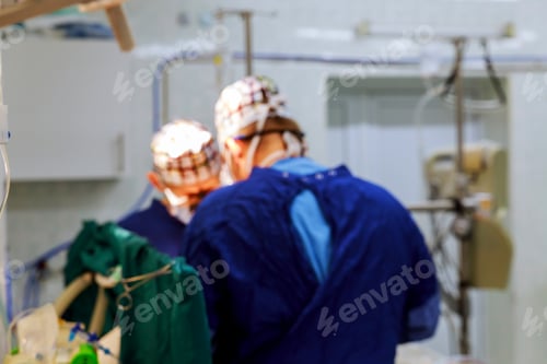 Preview: Open heart cardiac bypass surgery in operation room soft focus