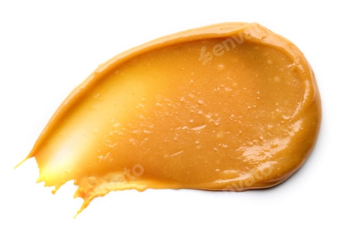 Vista previa: mancha de caramelo sobre fondo blanco