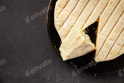 Preview: Soft cheese Camembert, Brie, or Coulommiers cheese head tasty snack fresh gourmet food