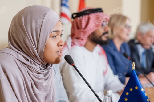 Preview: Muslim Politician Answering Question Of Journalist