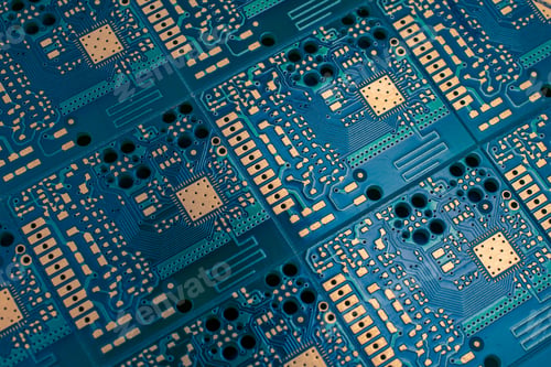 Preview: Modern Circuit Board Background Banner. background or texture