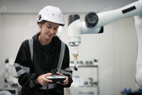 Preview: Business industry innovation technology, people with tech Innovation technological progress concept.